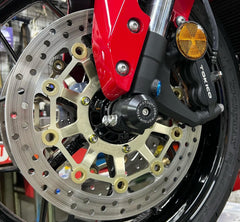 FORK FRONT AND AXLE REAR SLIDERS W/ AXLE NUT HONDA CBR600RR 2007-2021