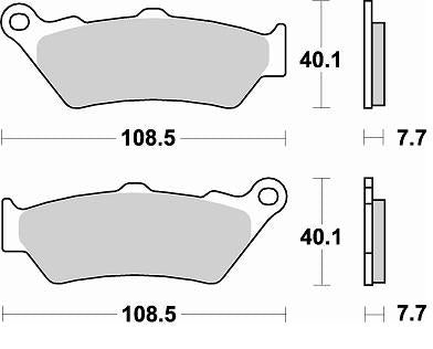 BRAKING SINTERED PAD 780CM55