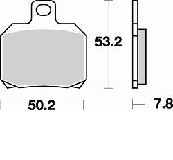 BRAKING SINTERED PAD 828CM56