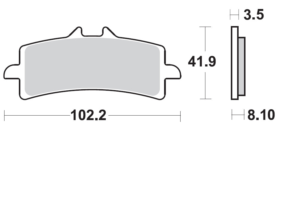 BRAKING SEMI METALLIC PAD 930CM66