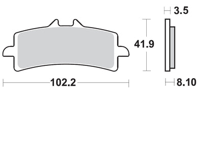 BRAKING SEMI METALLIC PAD 930CM66