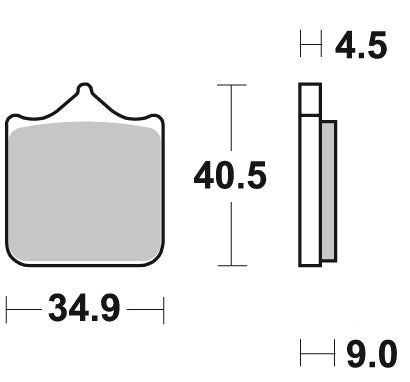 BRAKING SINTERED PAD 947CM55