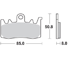 BRAKING SINTERED PAD 960CM55