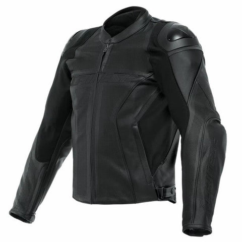 RACING 4 LEATHER JACKET PERF. (BLACK/BLACK/BLACK)